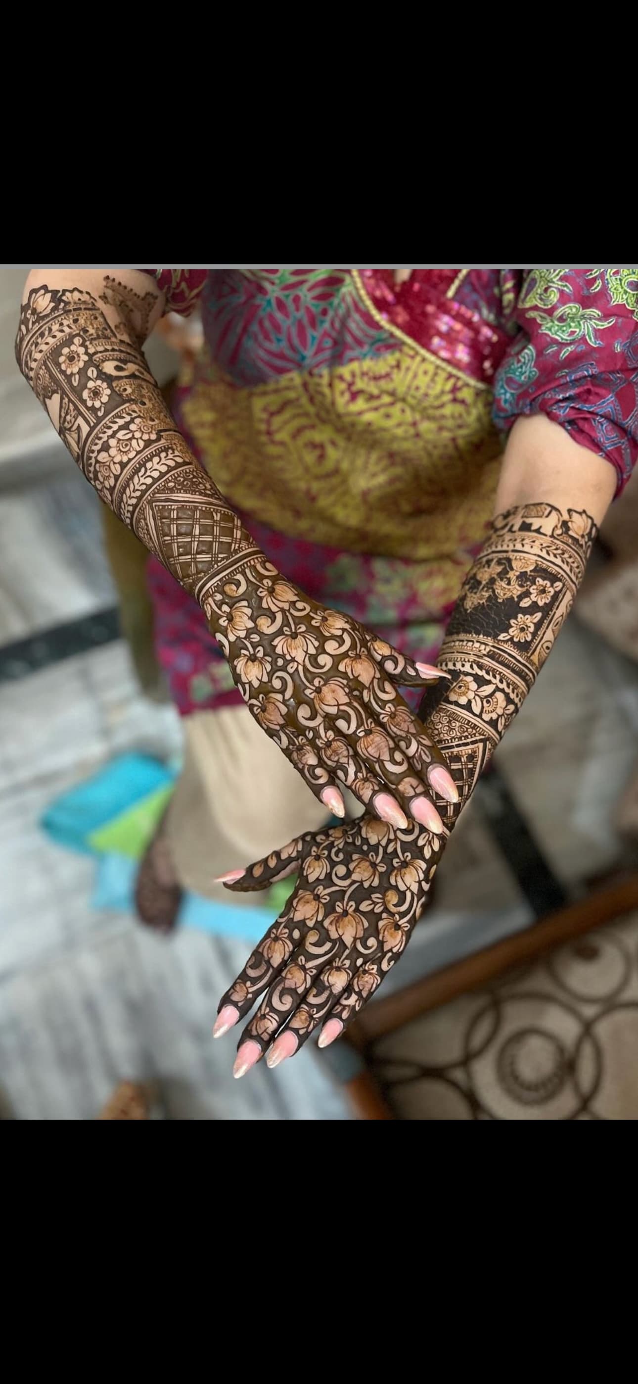 Engagement Mehndi Design - Elegant henna for engagement ceremonies