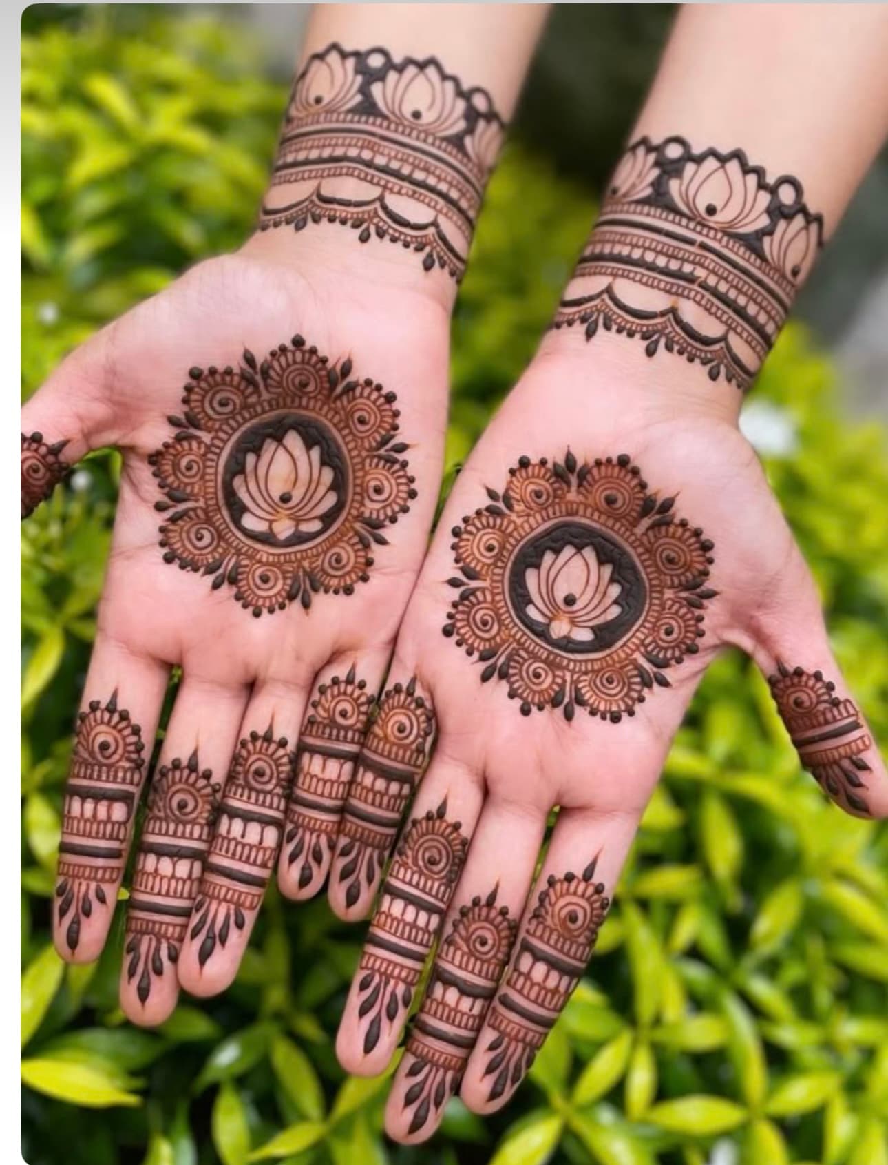 Mandala Mehndi Design for Bride